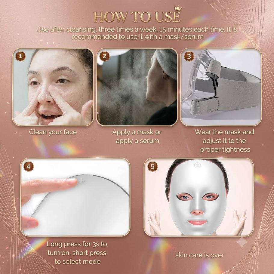 Auralux™ – Wireless 7-color LED Mask 2.0