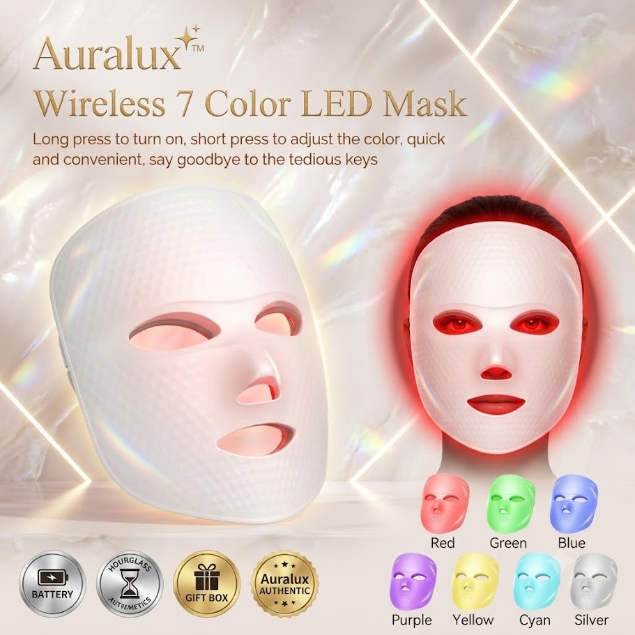 Auralux™ – Wireless 7-color LED Mask 2.0