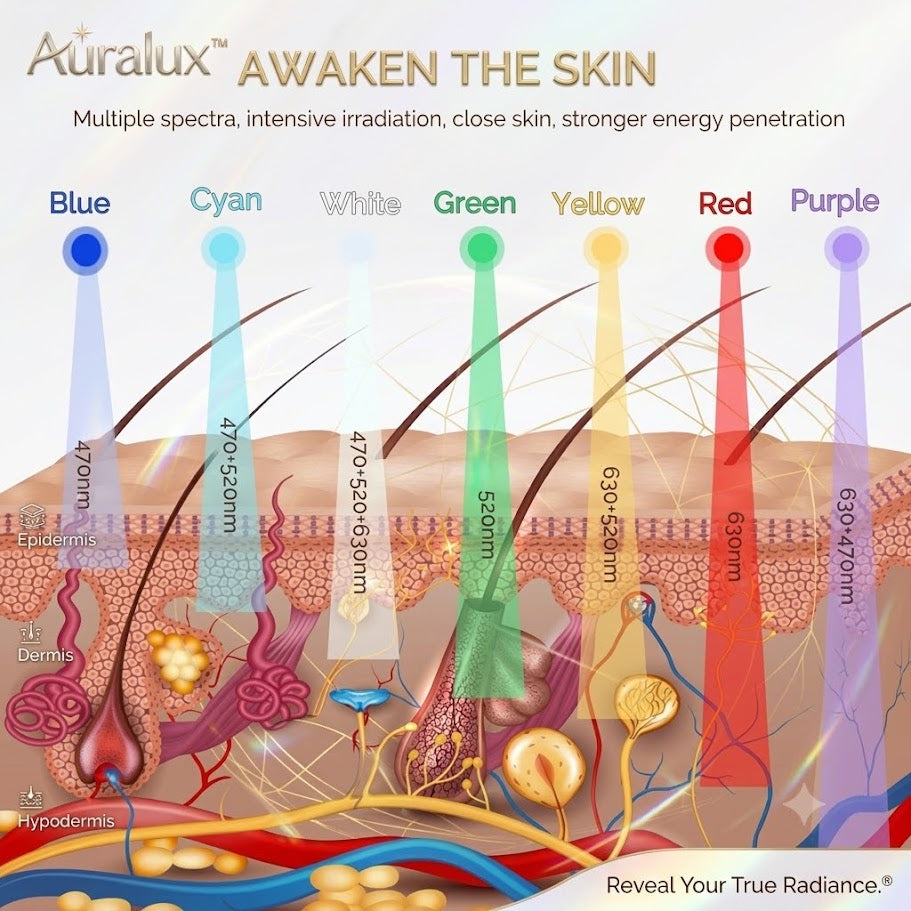 Auralux™ – Wireless 7-color LED Mask 2.0